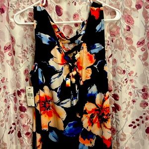 Flower knee length dress